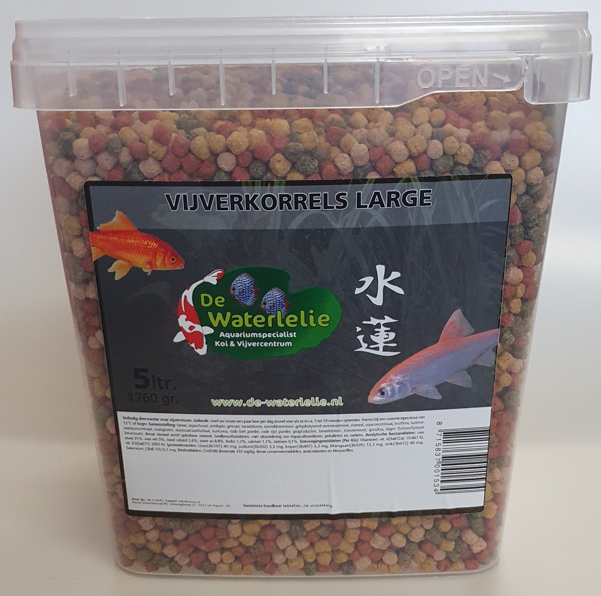 Vijverkorrels Large 6mm - 5L