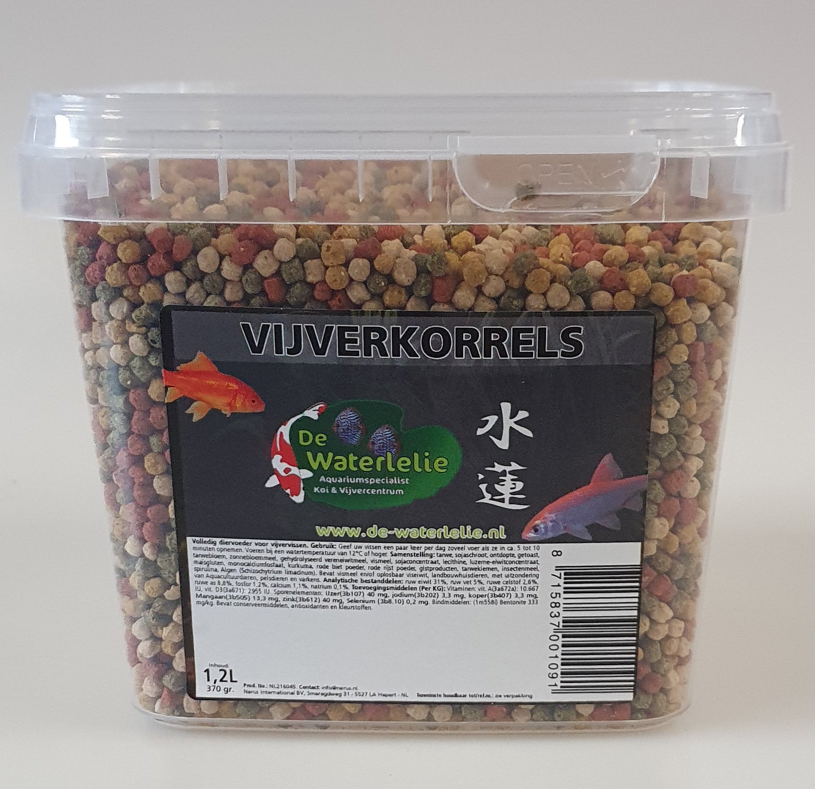 Vijverkorrels 3mm - 1,2L