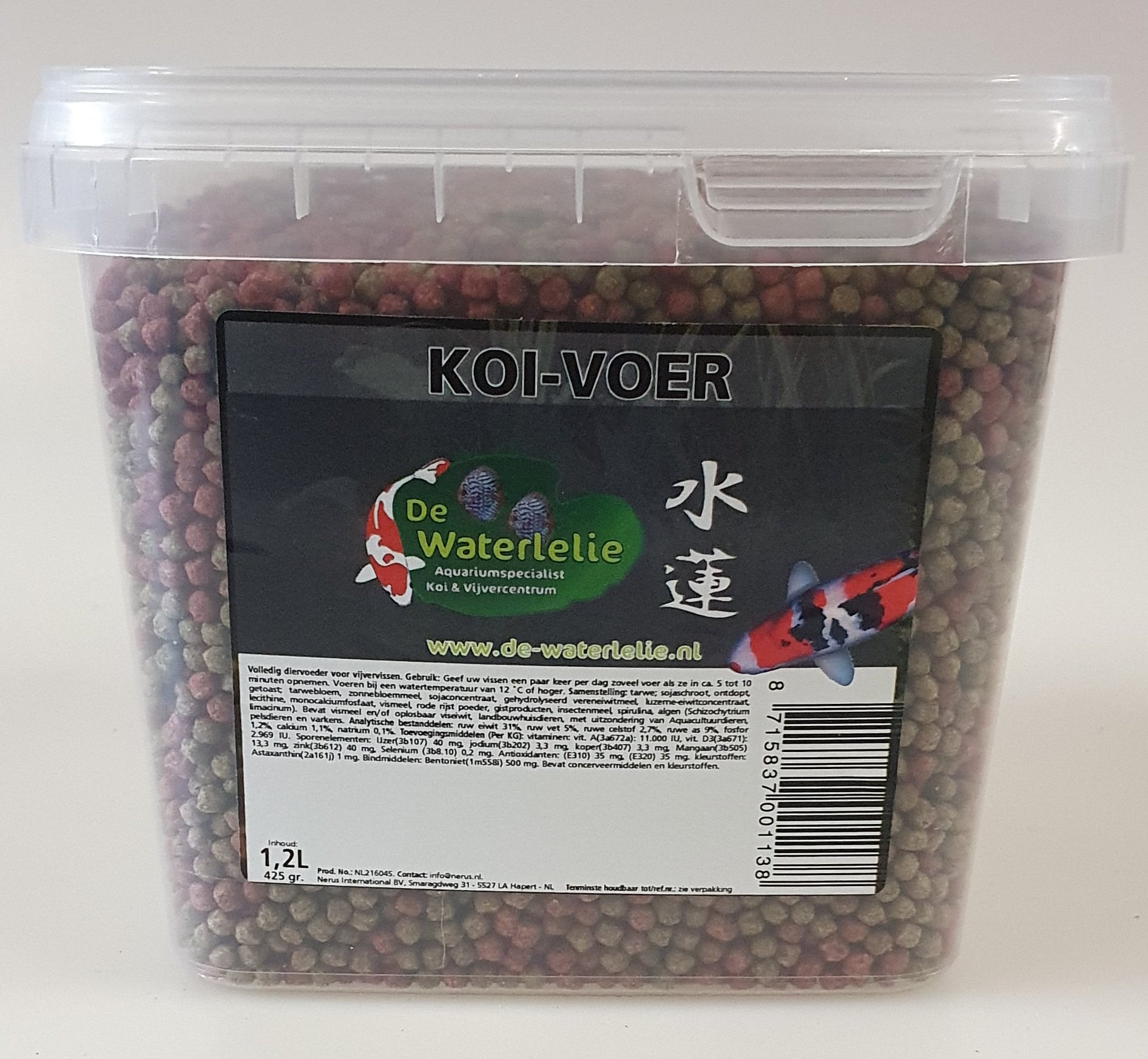 Koi Voer 3mm - 1,2L