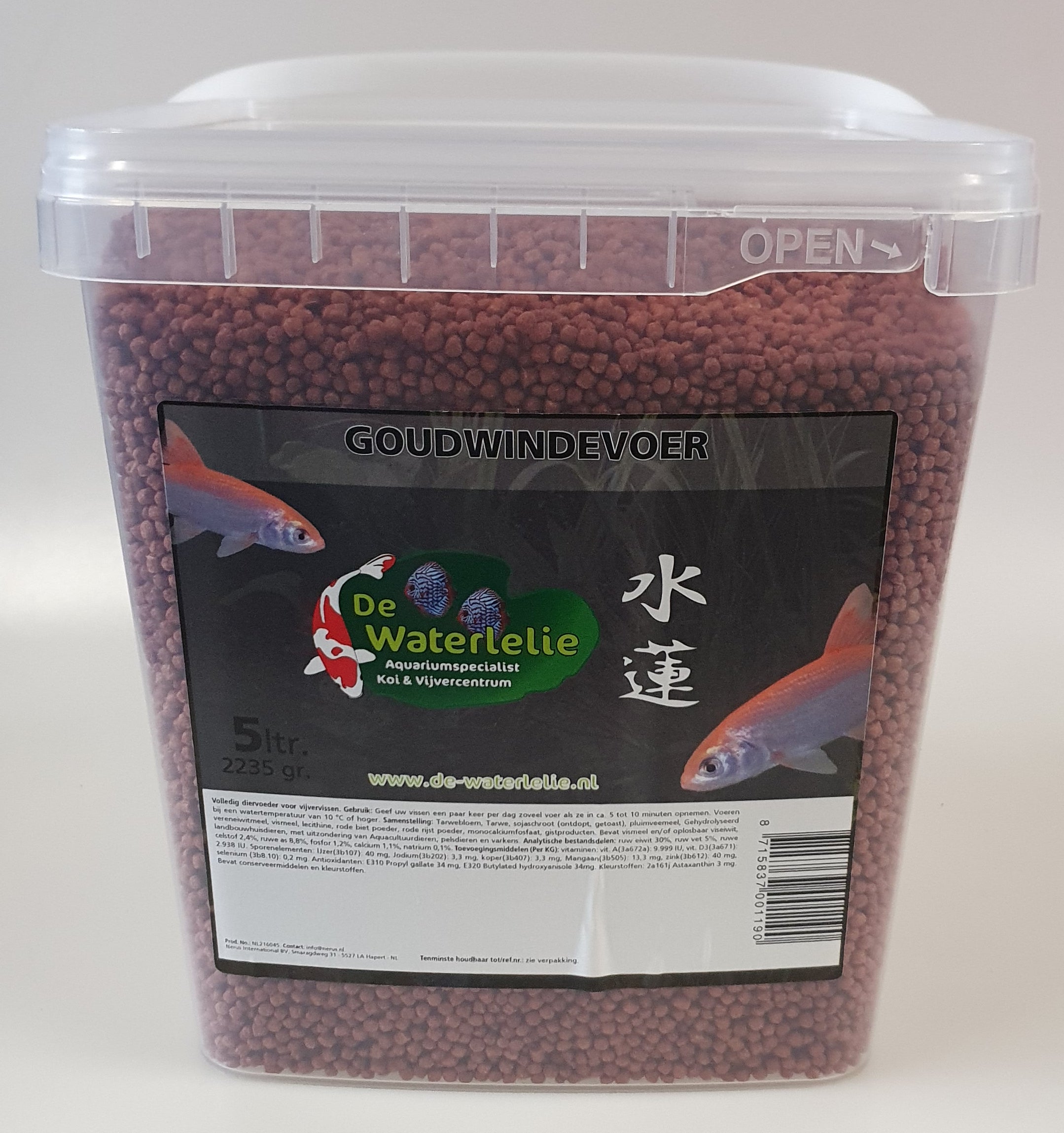 Goudwinde voer - 5L Vijvervoer