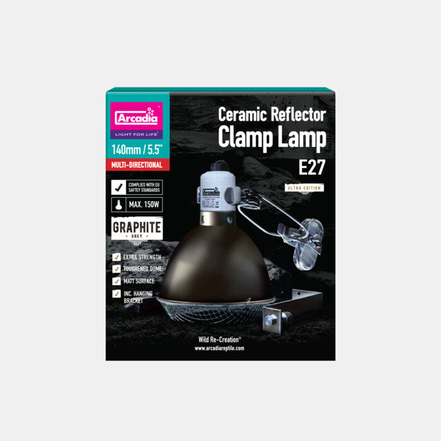 Arcadia Ceramic Reflector Clamp Lamp E27
