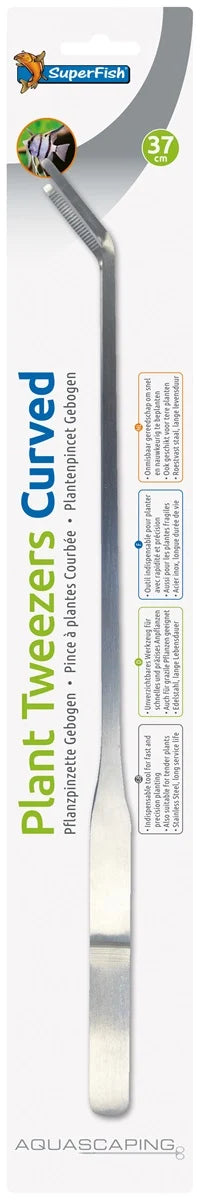 SF RVS PLANTENPINCET 37 CM GEBOGEN