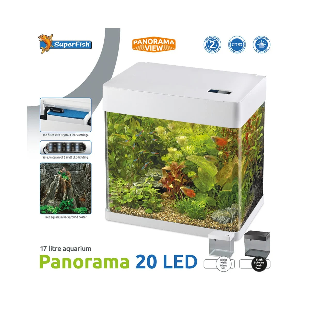 Superfish Panorama Aquarium 20 Wit