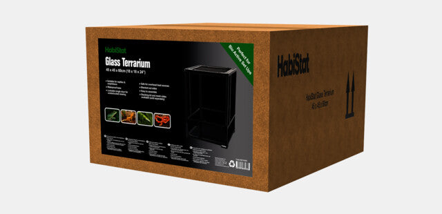 HabiStat Glazen Terrarium Flat-Packed 45x45x60 CM