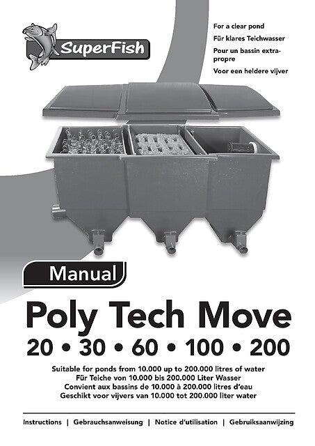 SuperFish Poly Tech Move 60 Japanse Mat Cardridge