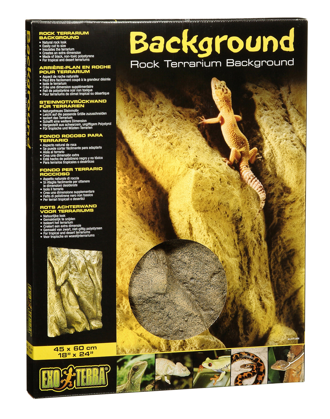 EX Achterwand Steenmotief Voor Terraria 45x60CM