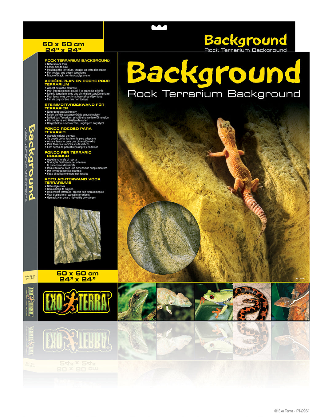 EX Achterwand Steenmotief Voor Terraria 60x60CM