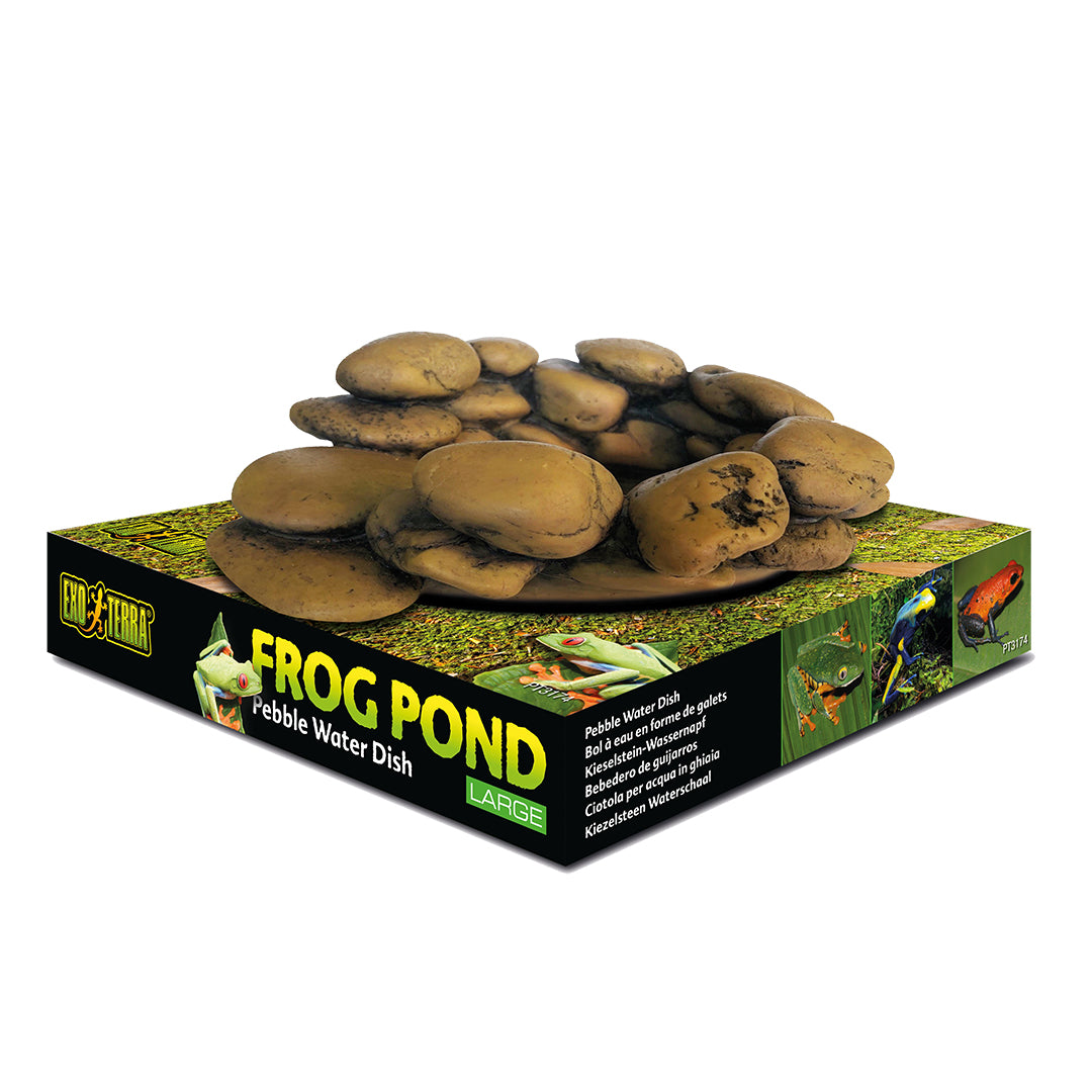 EX frog kiezelsteen waterschaal