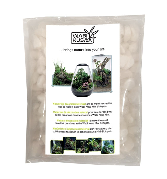 Wabi Kusa White Pebbles 1-3 cm 1 kg