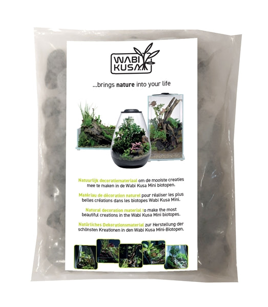 Wabi Kusa Dark Grey Pebbles 1-3 cm 1 kg