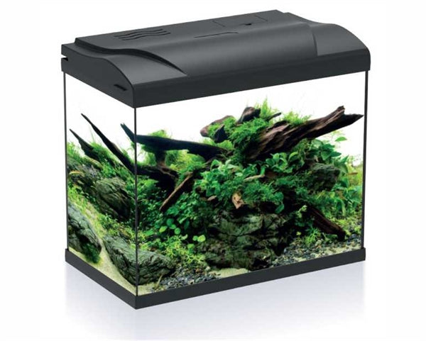 HS AQUA Aquarium Platy 30 LED Zwart