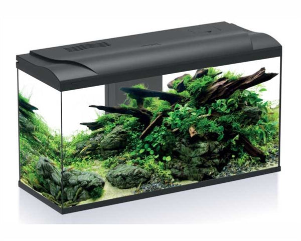 HS AQUA Aquarium Platy 110 Bio LED Zwart