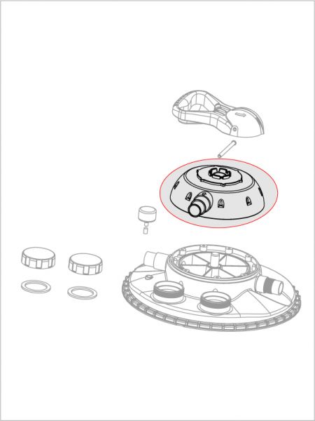 Grijze Kap+hendel Clear Control NG 25/50/75