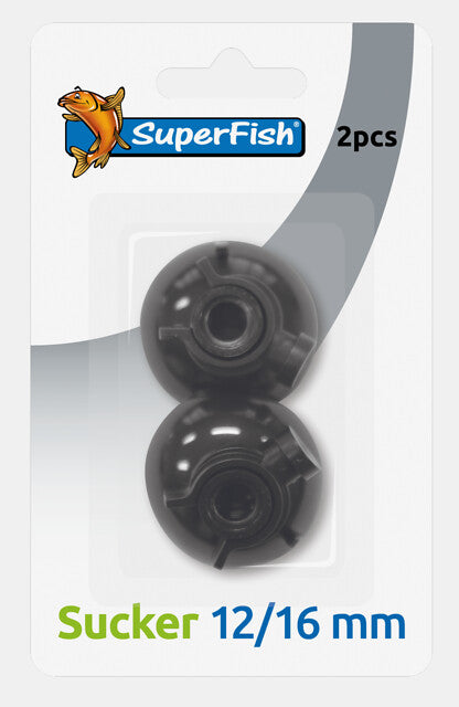 Superfish Zuiger 12/16mm Blister 2 stuks Zwart