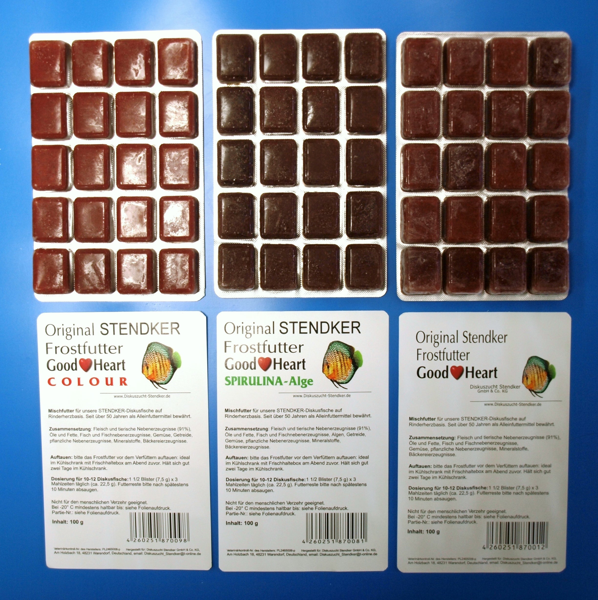 Stendker Good Heart Discusvoer Spirulina Algae 100gr Blister