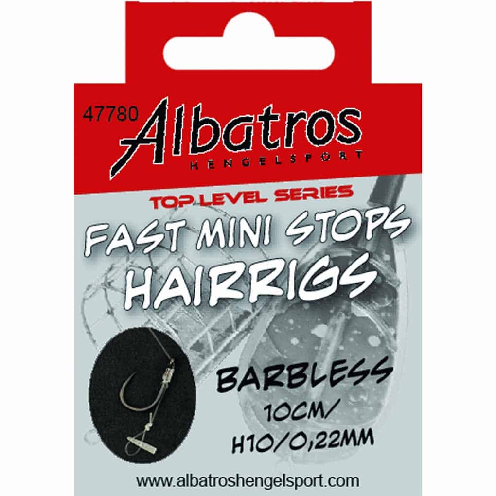 Fast Mini Stops Hairrigs Barbless 10CM / 12 / 0.20