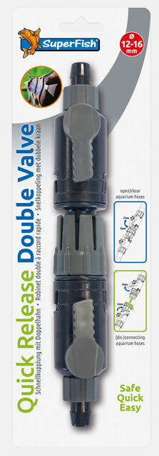 Superfish Dubbelkraan Snelkoppeling 12-16mm