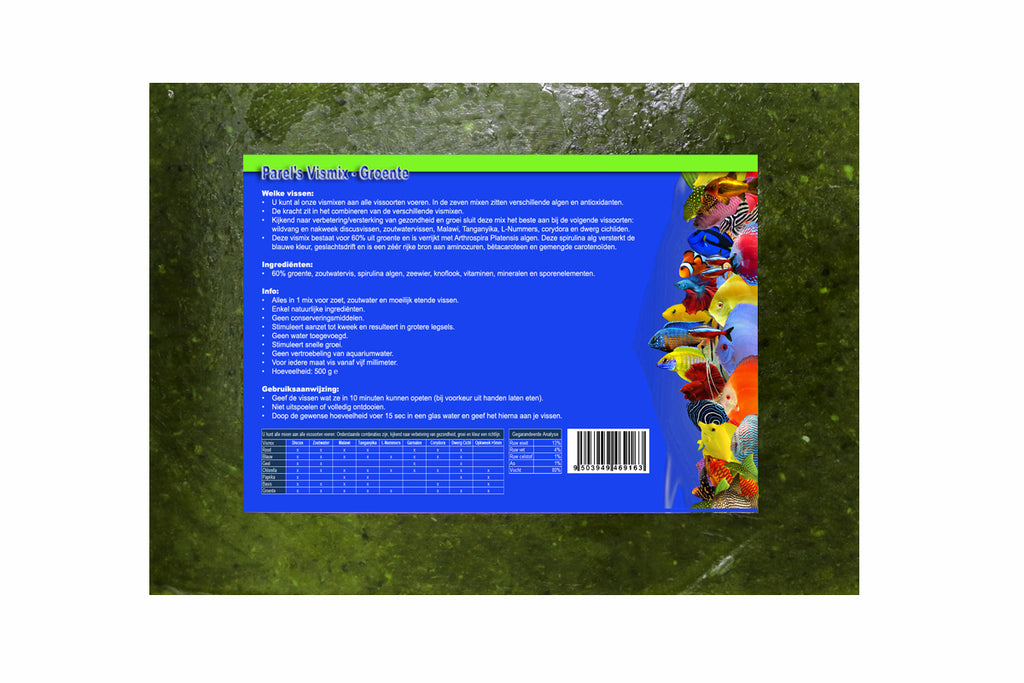 De Parel Vismix Groente 500 gr