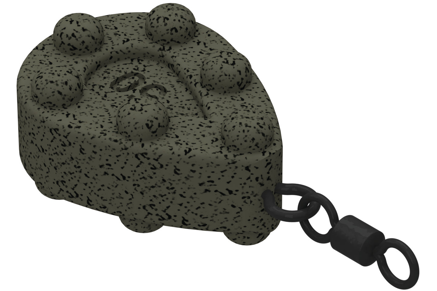 RigSolutions Stubby Pear With Swivel Olive/Black - 80gr 10st