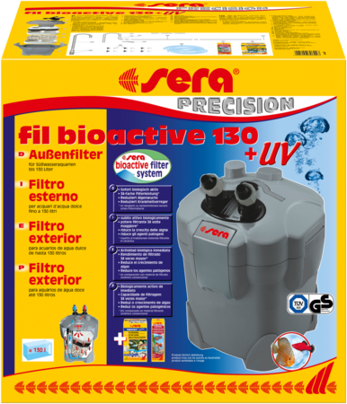 Sera Fil Bioactive 130 + UV Buitenfilters