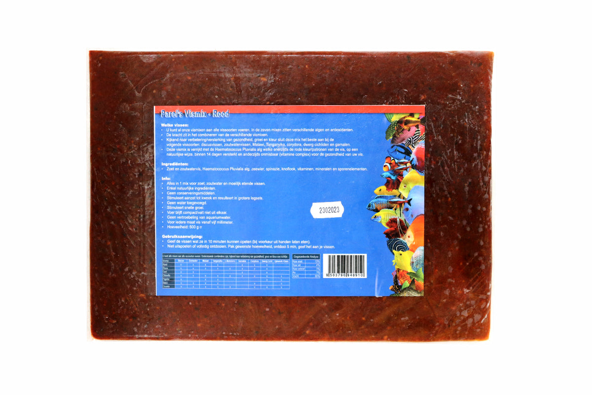 De Parel Vismix Rood 500 gr